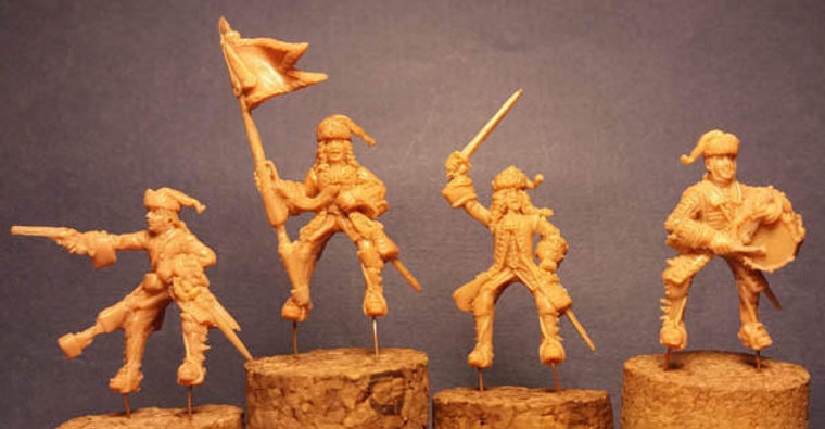  Strelets 1/72 French Dragoons in Attack 1701-1714 Model Figures 