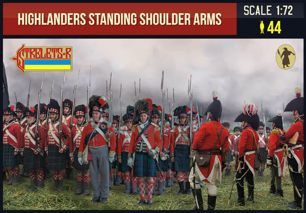  Strelets 1/72 Highlanders Standing Shoulder Arms Model Figures 
