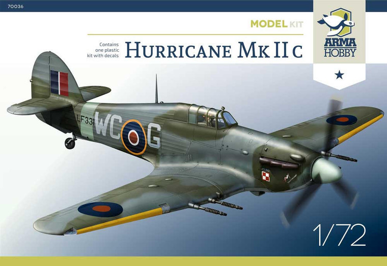  Arma Hobby 1/72 Hawker Hurricane Mk.IIc Model Kit 