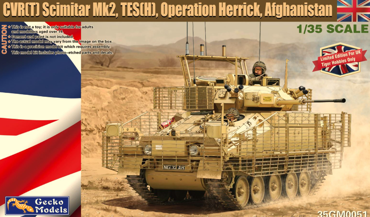  Gecko Models 1/35 British FV107 CVR(T) Scimitar Mk. 2 TES(H) Model Kit 