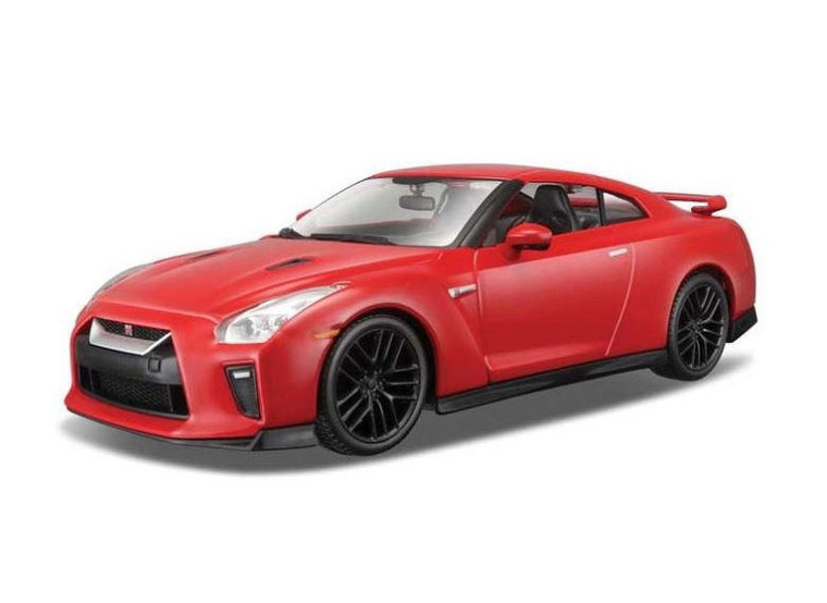  Burago 1/24 Nissan GTR 2017 Red Diecast Model 