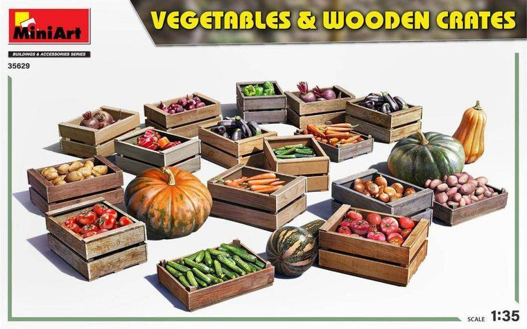  MiniArt 1/35 Vegetables And Wooden Crates Model Kit 