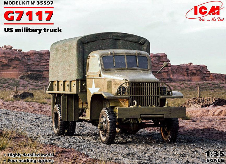Icm ICM 1/35 G7117 US Military Truck Model Kit 