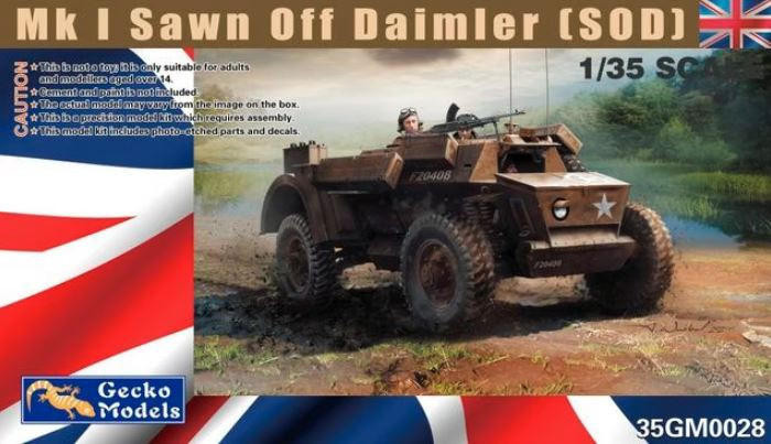  Gecko Models 1/35 Mk.I Sawn Off Daimler Model Kit 