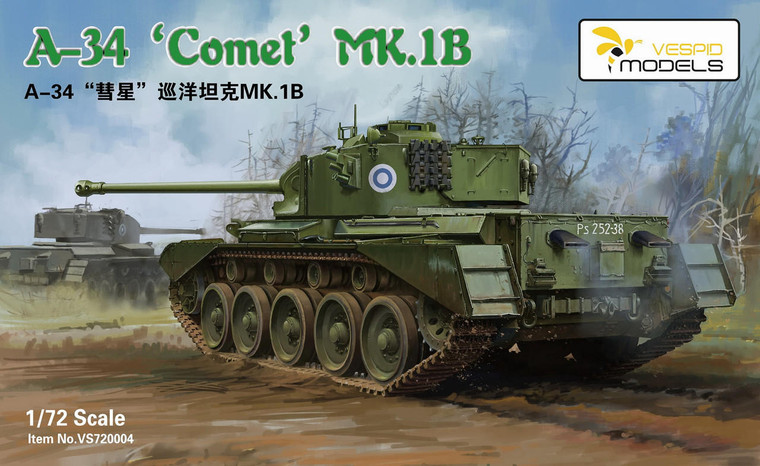  Vespid 1/72 Cruiser Tank A34 Comet Mk.1B Model Kit 