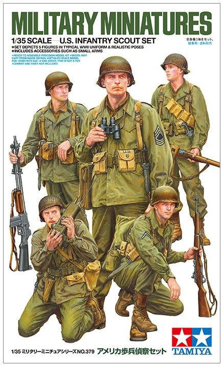  Tamiya 1/35 US Infantry Scout Set 