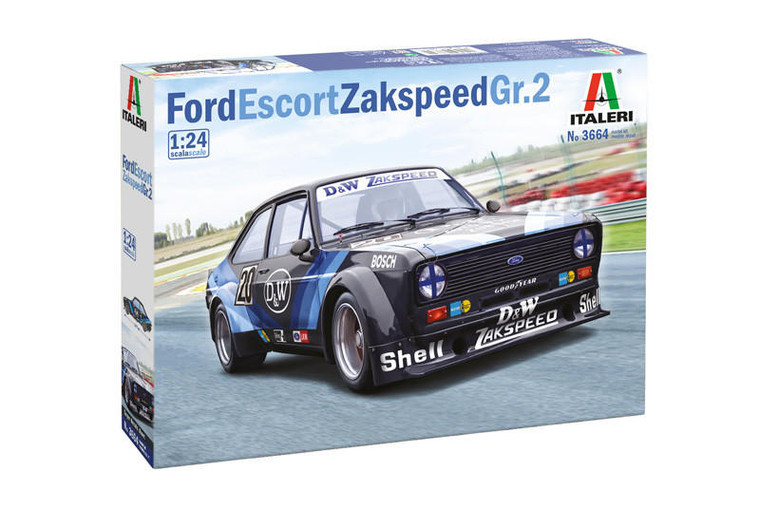  Italeri 1/24 Ford Escort Zakspeed Model Kit 