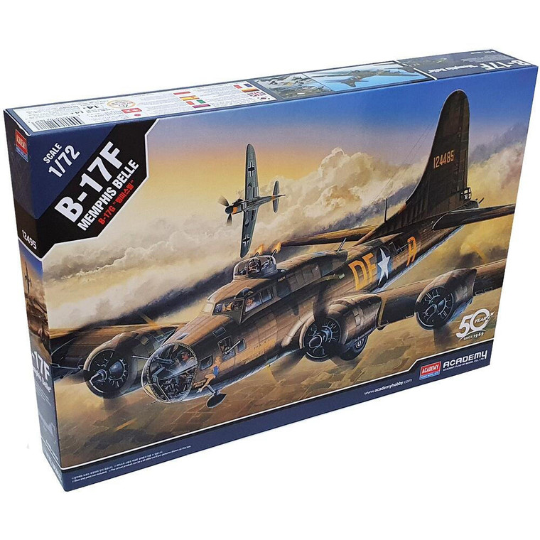  Academy 1/72 Boeing B-17F Flying Fortress 'Memphis Belle' Model Kit 