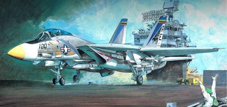  Academy 1/48 Grumman F-14A Tomcat Model  Kit 