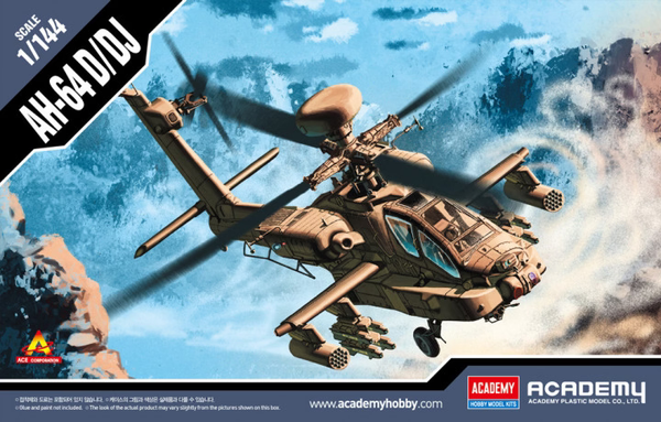  Academy 1/144 Boeing AH-64D/DJ Apache 