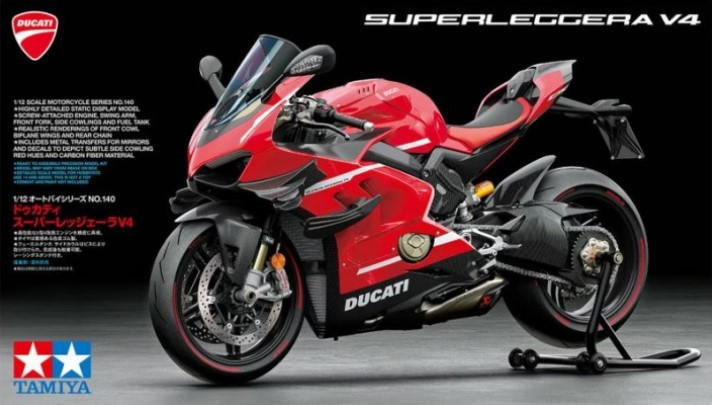 Tamiya 1/12 Ducati Superleggera V4 Model Kit - Wonderland Models
