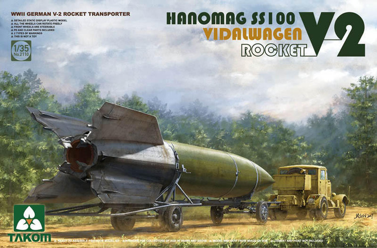  Takom 1/35 Hanomag SS-100 Vidalwagen with V-2 Rocket 