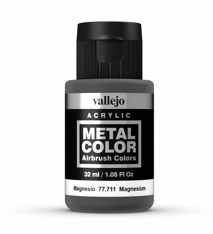  Vallejo Metal Color 711 32ml Magnesium Acrylic Paint 