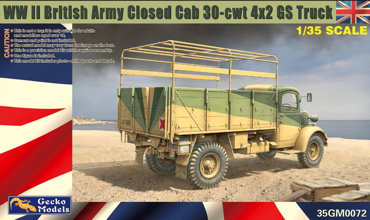  Gecko Models 1/35 British Army Closed Cab 30-cwt 4x2 GS Truck Model Kit 