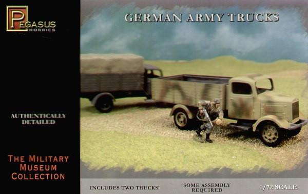  Pegasus Hobbies 1/72 German Army Trucks Model Kit 
