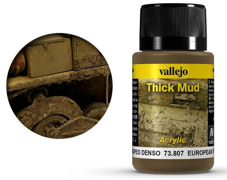  Vallejo Acrylic Weathering Effects 40ml European Thick Mud 