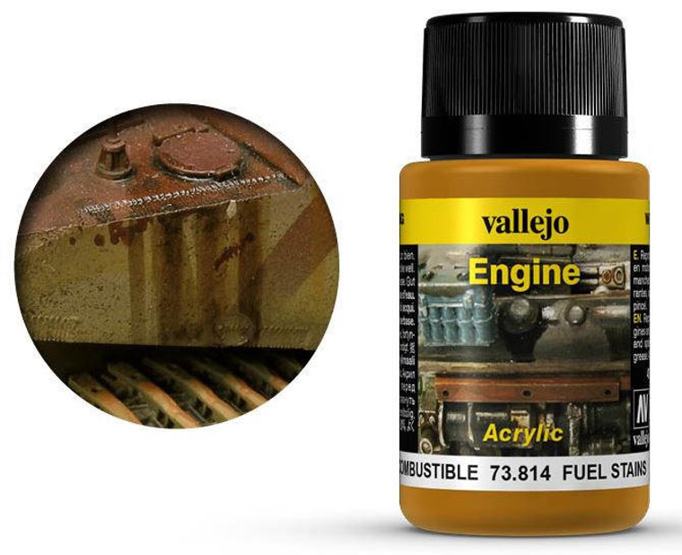  Vallejo Acrylic Weathering Effects 40ml Fuel Stains 