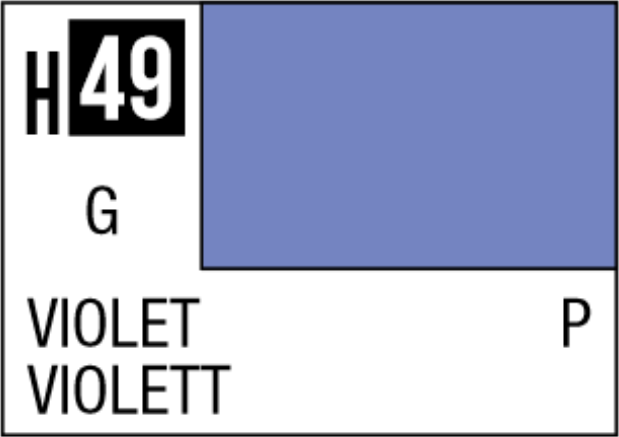  Mr Hobby Aqueous Hobby Colour 10ml 049 Violet Gloss Acrylic Paint 