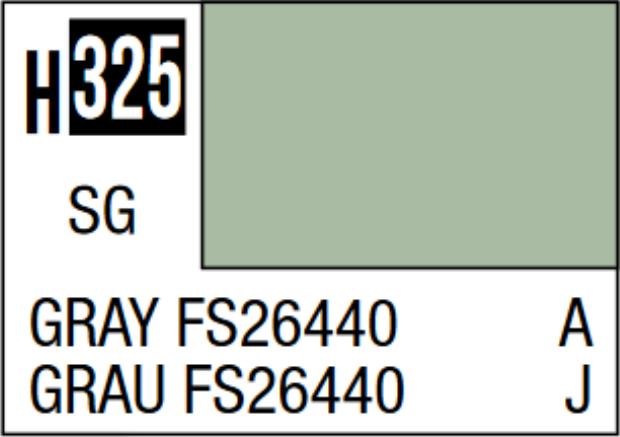  Mr Hobby Aqueous Hobby Colour 10ml 325 Gray FS26440 Semi Gloss Acrylic Paint 