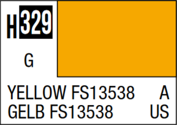  Mr Hobby Aqueous Hobby Colour 10ml 329 Yellow FS11538 Gloss Acrylic Paint 