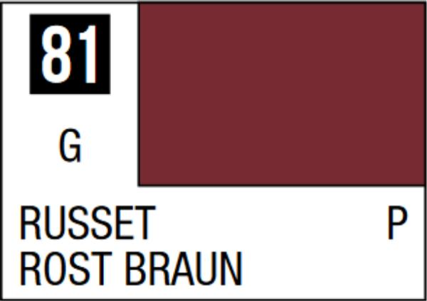  Mr Hobby Mr Colour 10ml 081 Russet Gloss Acrylic Paint 