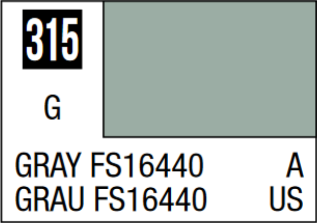  Mr Hobby Mr Colour 10ml 315 Gray FS16440 Gloss Acrylic Paint 