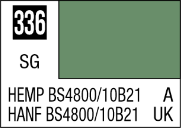  Mr Hobby Mr Colour 10ml 336 Hemp BS4800/10B21 Semi Gloss Acrylic Paint 