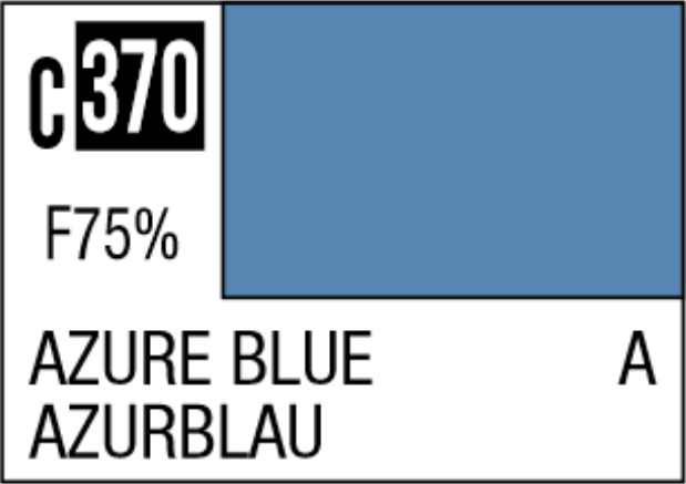  Mr Hobby Mr Colour 10ml 370 Azure Blue Semi Gloss Acrylic Paint 