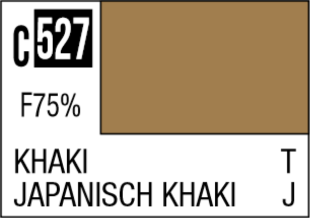  Mr Hobby Mr Colour 10ml 527 Khaki Semi Gloss Acrylic Paint 