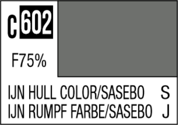  Mr Hobby Mr Colour 10ml 602 IJN Hull Colour Sasebo Semi Gloss Acrylic Paint 