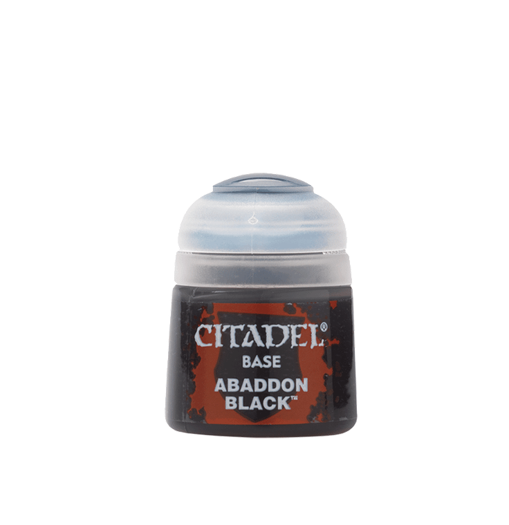  Citadel Colour 12ml Base Abaddon Black Acrylic Paint 
