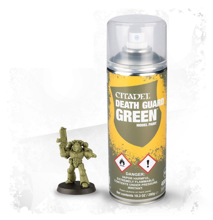  Citadel Colour 400ml Spray Death Guard Green Acrylic Paint 