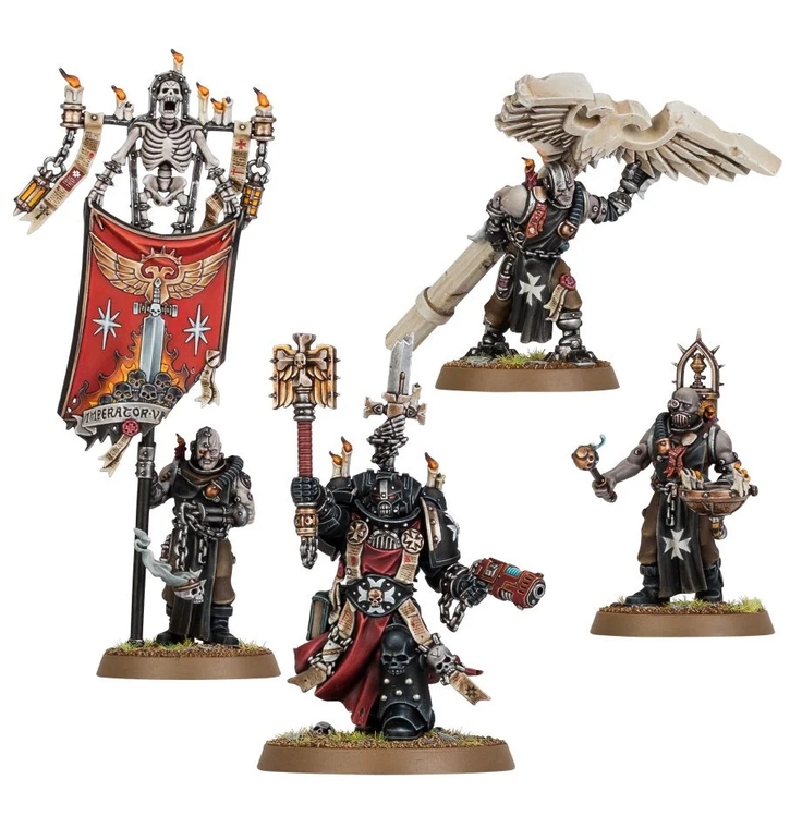  Games Workshop Black Templars Chaplain Grimaldus & Retinue 