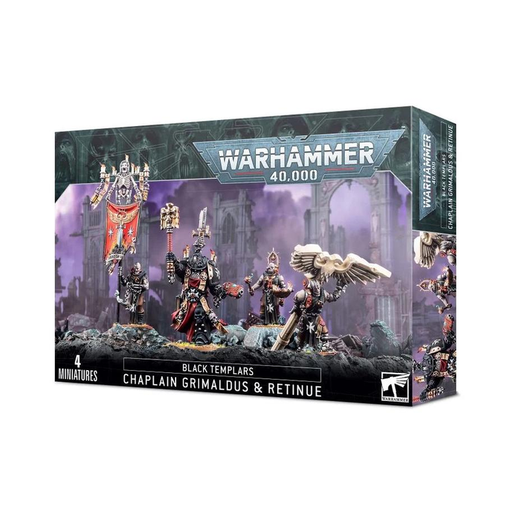  Games Workshop Black Templars Chaplain Grimaldus & Retinue 