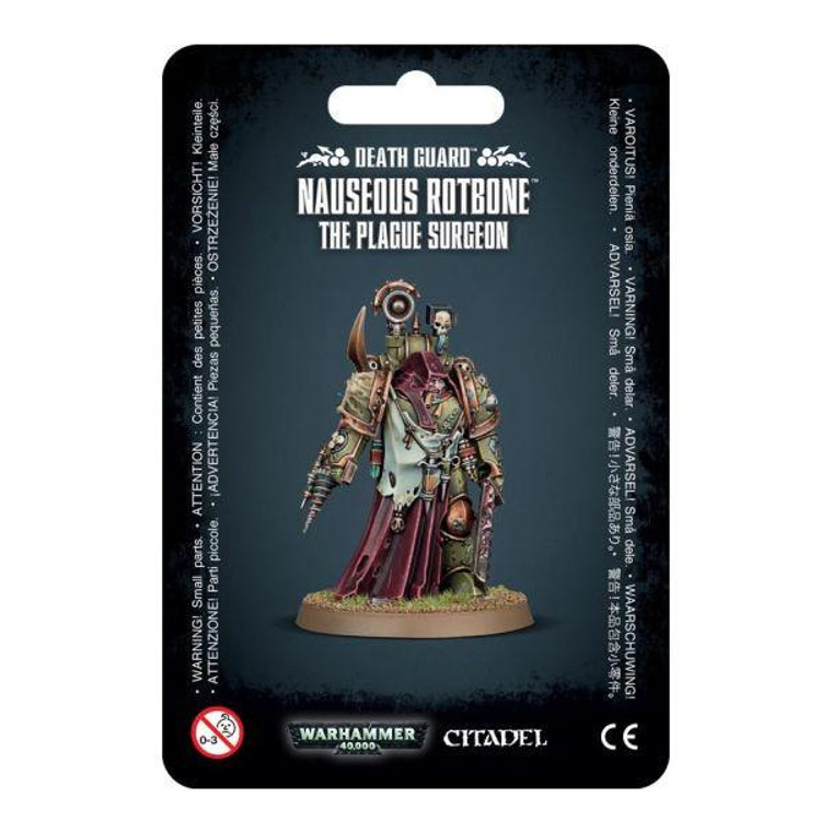 Games Workshop Warhammer 40,000 - Death Guard - Nauseous Rotbone the Plague Surgeon   Games Workshop Warhammer 40,000 - Death Guard - Nauseous Rotbone the Plague Surgeon