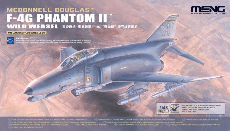  Meng Models 1/48 McDonnell Douglas F-4G Wild Weasel Model Kit 