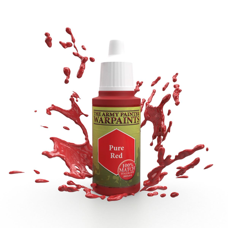  Army Painter Warpaints 1104 18ml Matt Pure Red Acrylic Paint 