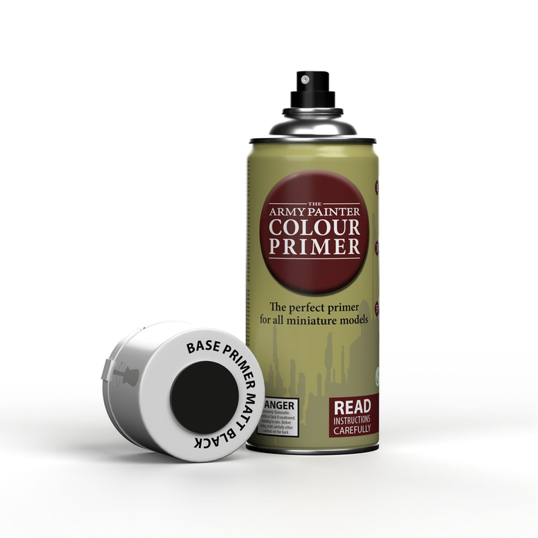  Army Painter Colour Primer 3001 400ml Matt Black Primer Spray Paint 