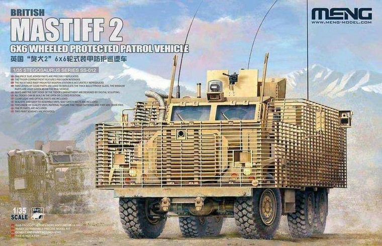  Meng Models 1/35 British Army Mastiff 6x6 Patrol Vehicle Model Kit 