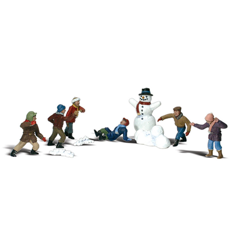  Woodland Scenics HO Scale Snowball Fight 