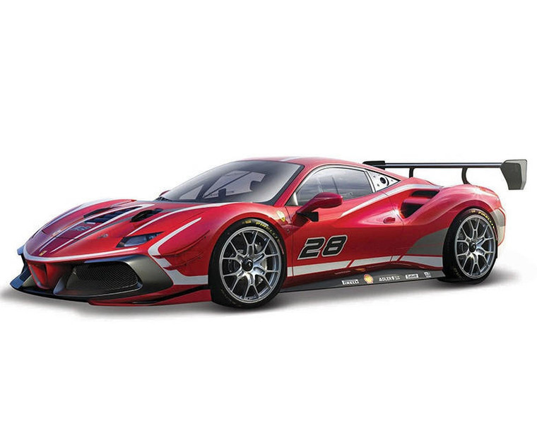  Burago 1/43 Ferrari Racing 488 Challenge Evo 2020 Diecast Model 