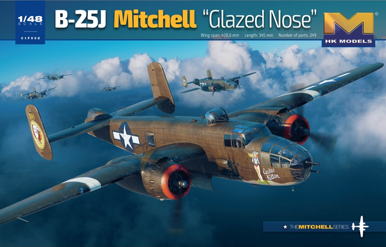  Hong Kong Models 1/48 NAA B-25J Mitchell Glazed Nose 