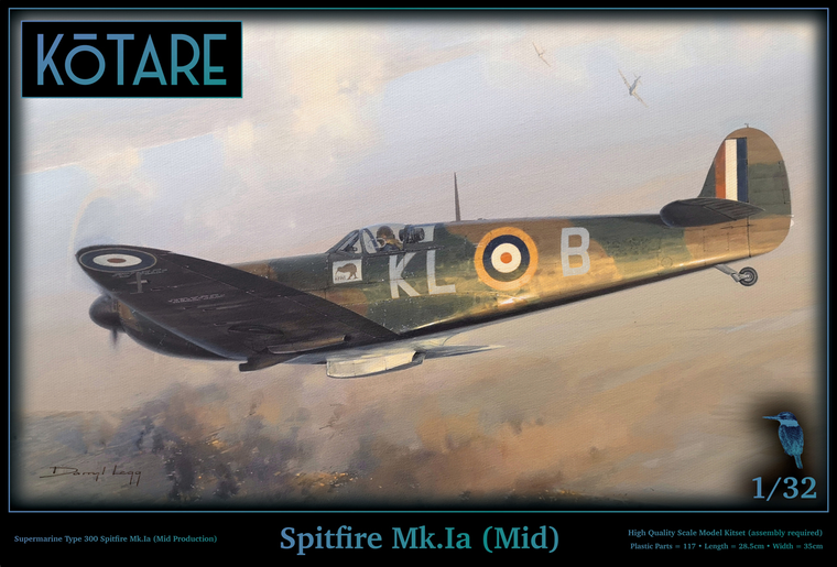  Kotare 1/32 Supermarine Spitfire Mk.Ia Mid Production Model Kit 