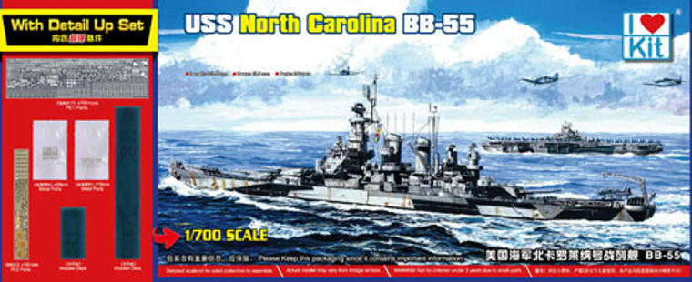  Trumpeter 1/700 USS North Carolina BB-55 Model Kit 