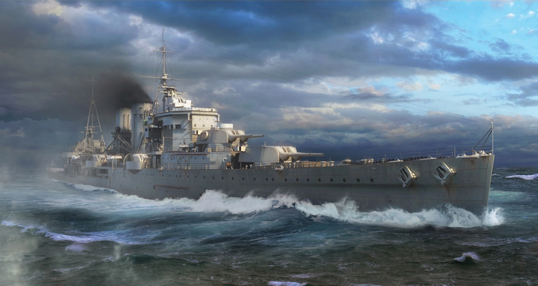  Trumpeter 1/700 HMS Exeter Model Kit 