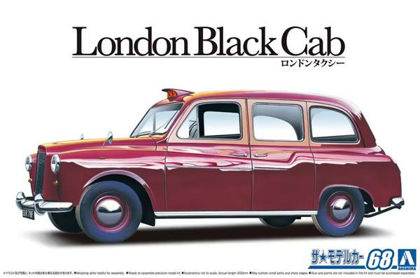  Aoshima 1/24 London Black Cab Model Kit 