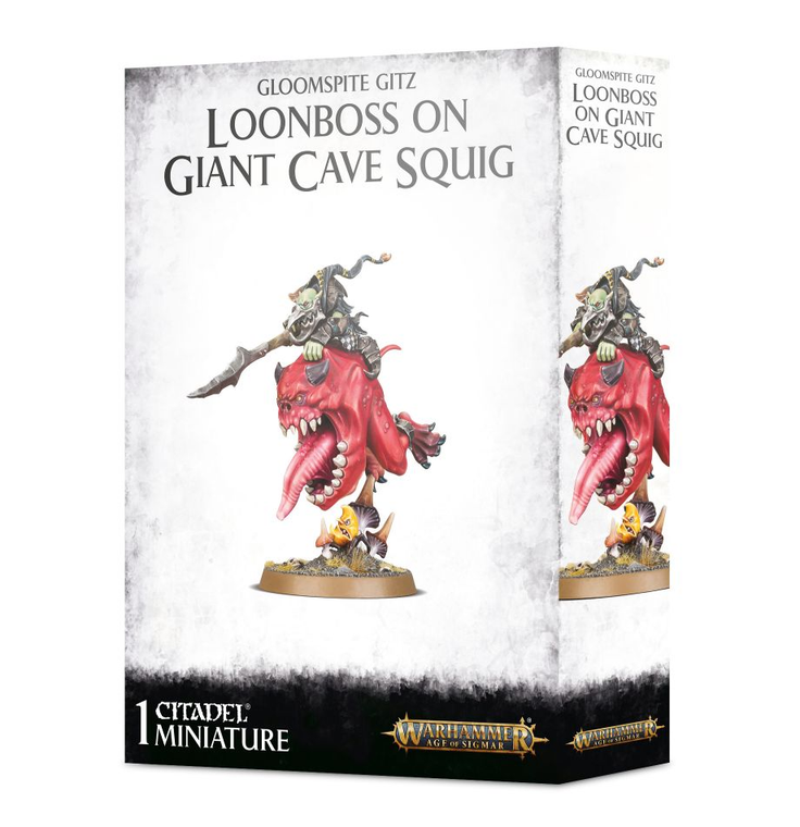 Games Workshop Gloomspite Gitz Loonboss on Giant Cave Squig   Games Workshop Gloomspite Gitz Loonboss on Giant Cave Squig