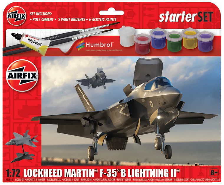  Airfix 1/72 Lockheed Martin F-35B Lightning II Starter Set 