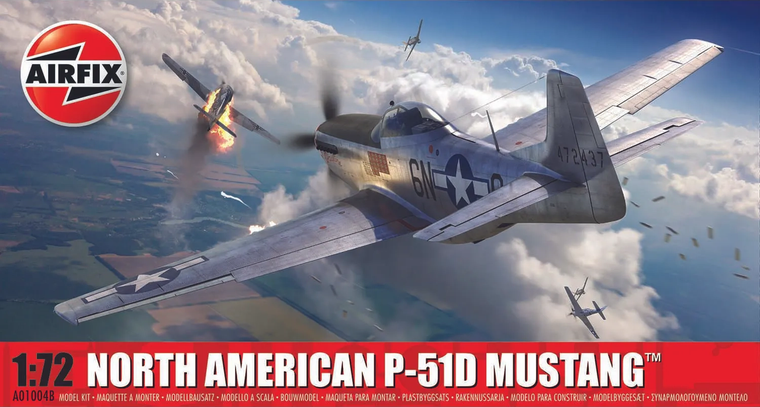  Airfix 1/72 NAA P-51D Mustang 472437 Model Kit 