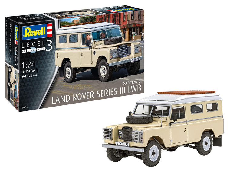  Revell 1/24 Land Rover Series III LWB 109 Commercial Starter Set 